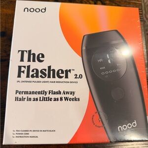 Nood The Flasher 2.0 IPL Hair Reduction Device - Black - NIB
